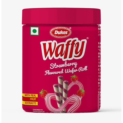 Dukes Waffy Strawberry Wafer Roll